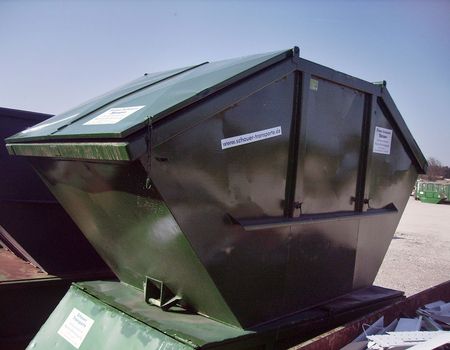 Absetzcontainer mit Deckel, verschließbar (10 m³)